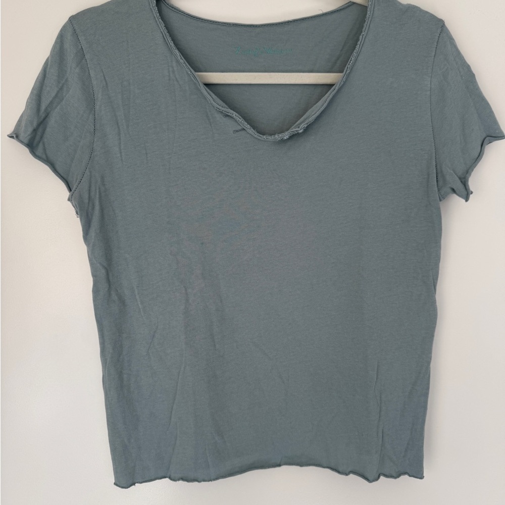 Zadig & Voltaire Slate Gray Short Sleeve Tee